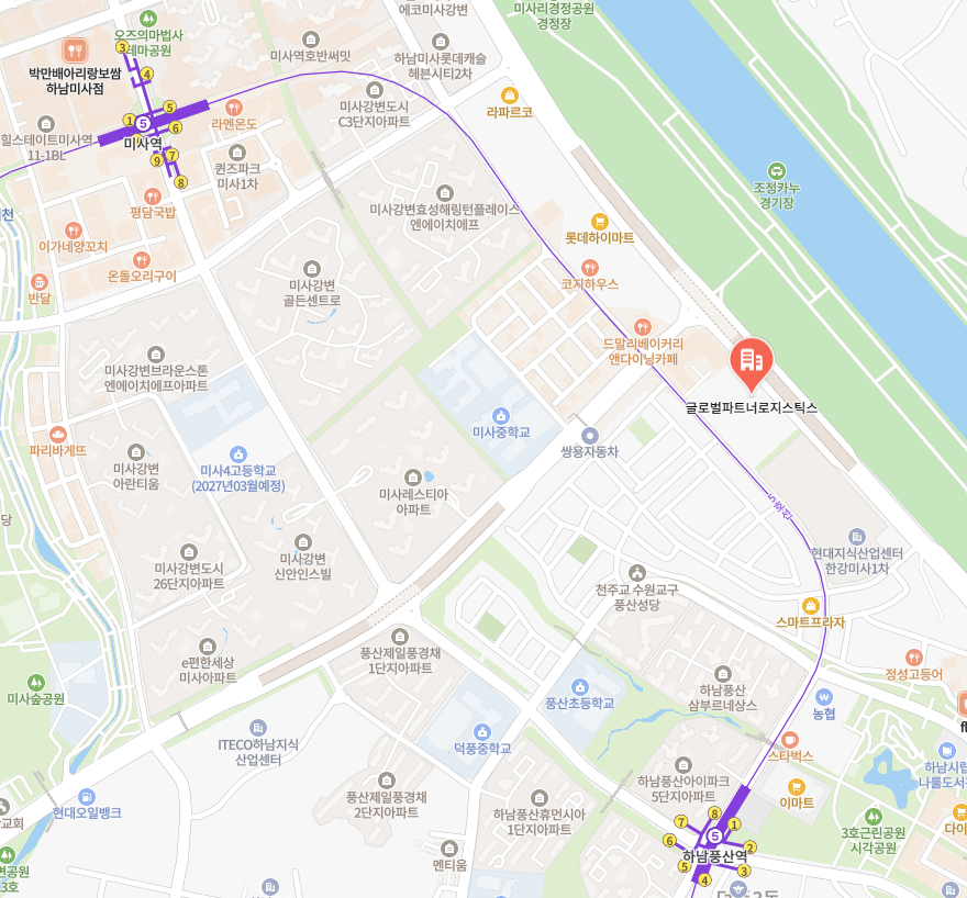 Map showing the location of GPL Seoul Office